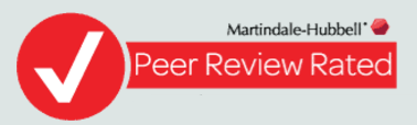 Peer-Reviewed by Martindale-Hubbell